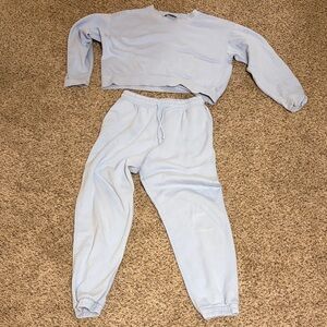 Zara matching sweat set (sweatshirt & sweatpants)